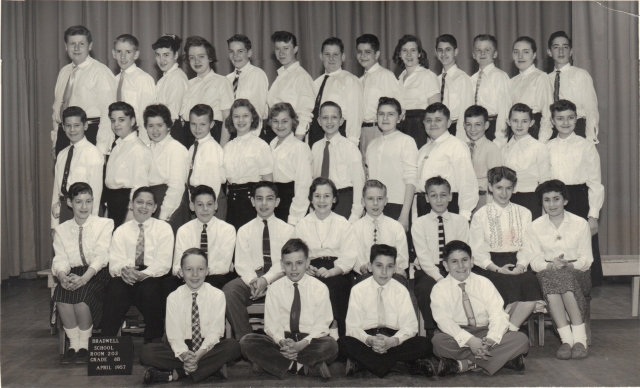 Bradwell School_April 1957_ Grade 8B