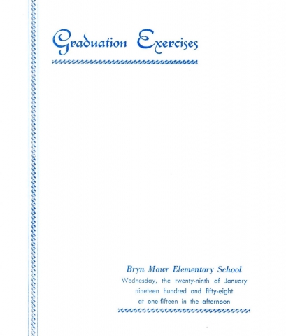 Graduation program cover. KKB