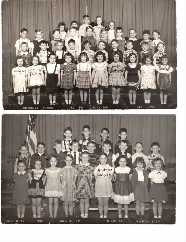 Bradwell/Kindergarten and 1A 1949 and 1950
Ask Karen Kahn Bezman for info.