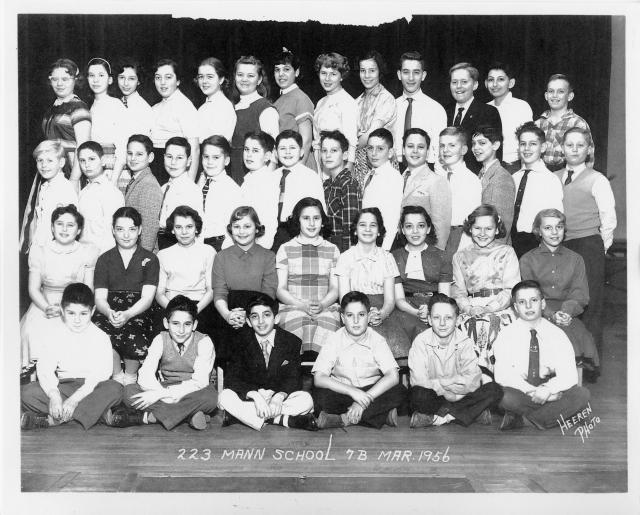 Horace Mann January class 7B March 1956 - for names contact Ray Quisenberry or Lois Yalowitz