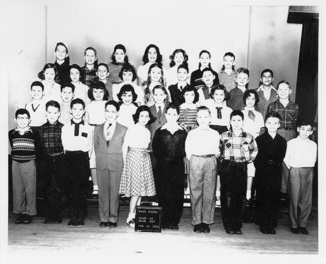 Horace Mann January class 5B Feb 1954 - submitted by Lois Yalowitz Moss