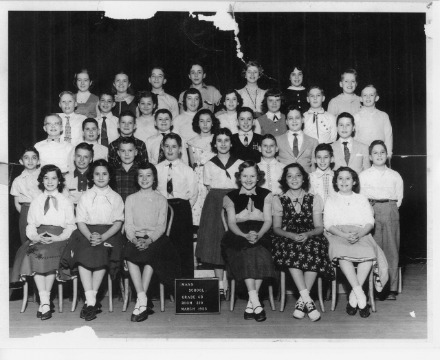 Horace Mann January class 6B March 1955 - submitted by Lois Yalowitz Moss